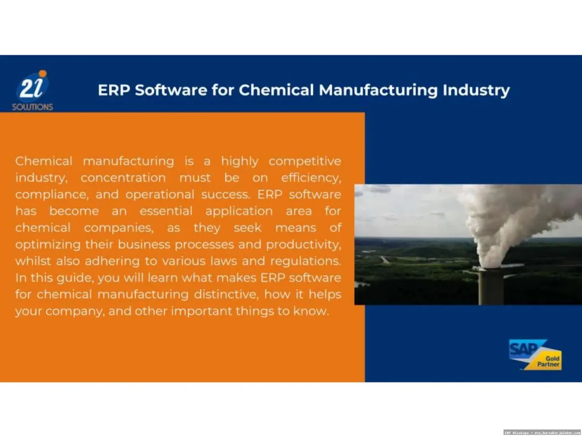 ERP for chemical industry solutions