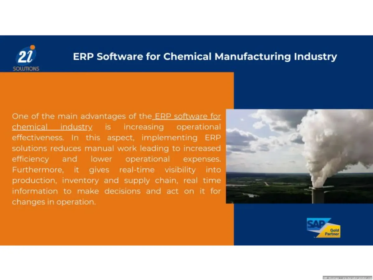 ERP for chemical industry solution.