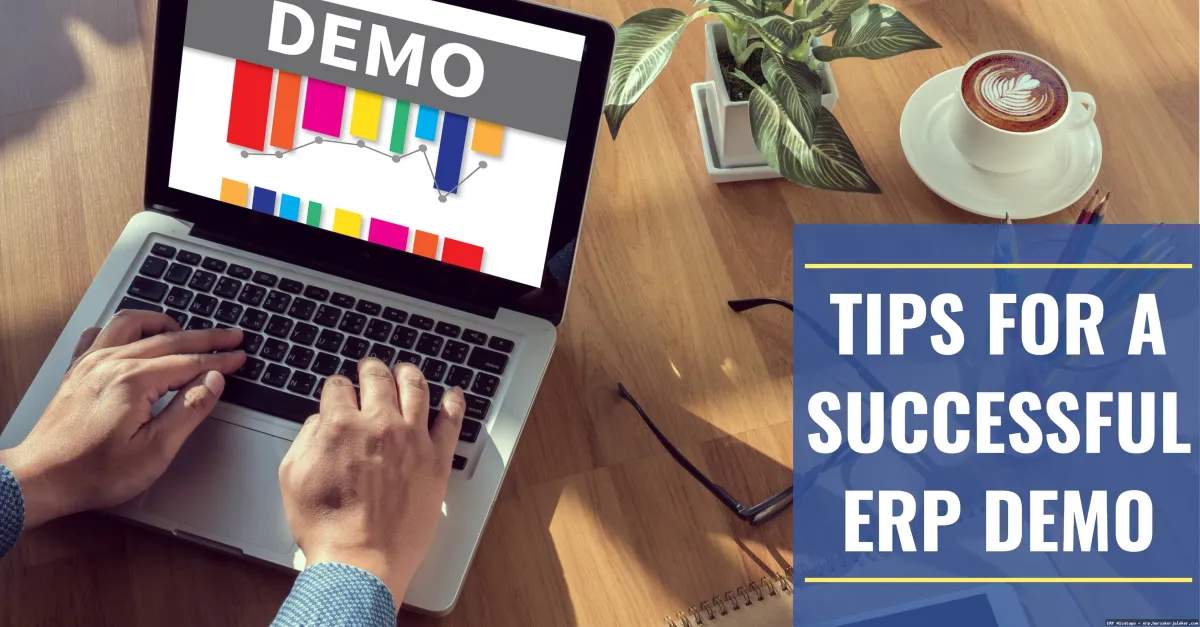 ERP software demo walkthrough.